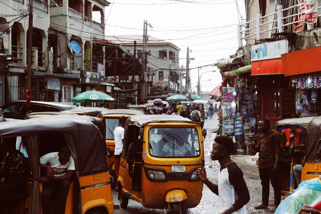 Vista de una ciudad de Nigeria