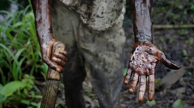 Vertido de petróleo en el Delta del río Níger